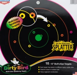A52155 - Cible Dirty Birds multicolores - Birchwood Casey 10 cibles - 30 cm