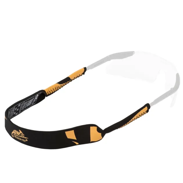 AC-NER-NE-0124B - Helikon Tex Cordon à lunettes néoprène noir et orange