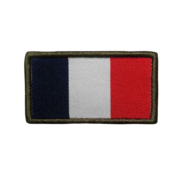 01.202781 - A10 EQUIPEMENT Patch drapeau français brodé haute visibilité