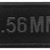 01.202754 - A10 EQUIPEMENT Patch 5.56 mm brodé NOIR