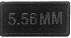 01.202754 - A10 EQUIPEMENT Patch 5.56 mm brodé NOIR