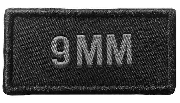 01.202753 - A10 EQUIPEMENT Patch 9 mm brodé NOIR