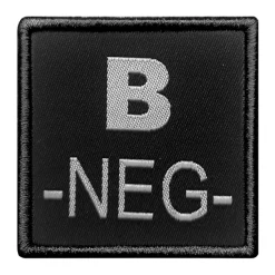01.2027 - A10 EQUIPEMENT Sélection Patch Groupe Sanguin Brodé NOIR