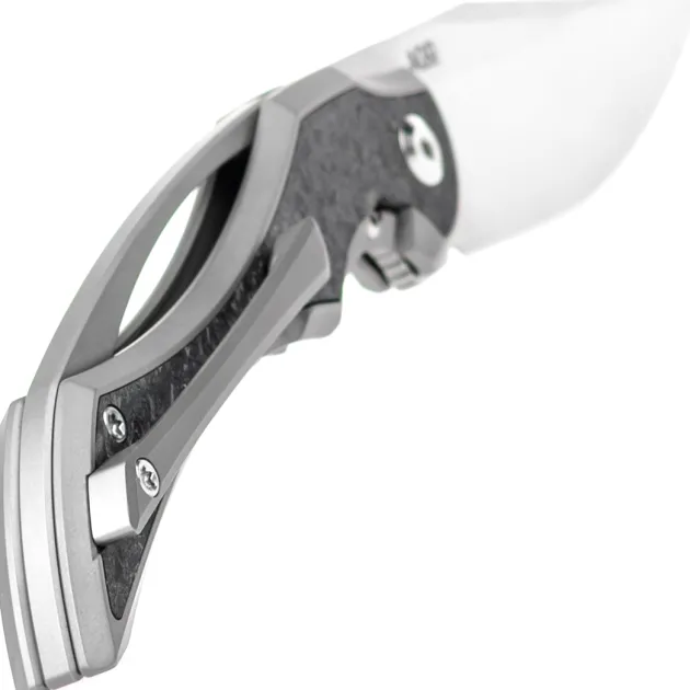 AGO Knives Baldr Titanium Marble Carbon