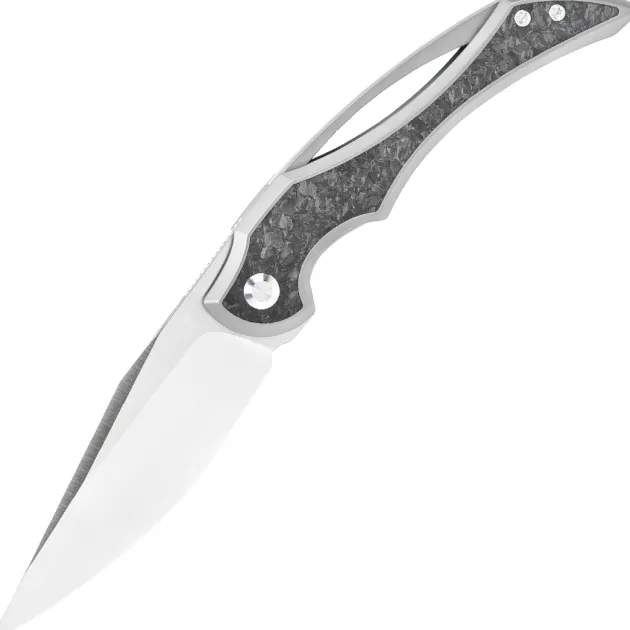 AGO Knives Baldr Titanium Marble Carbon