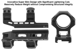 AIR32234 - UTG® ACCU-SYNC® 30mm High Profile 34mm Offset Picatinny Rings Black