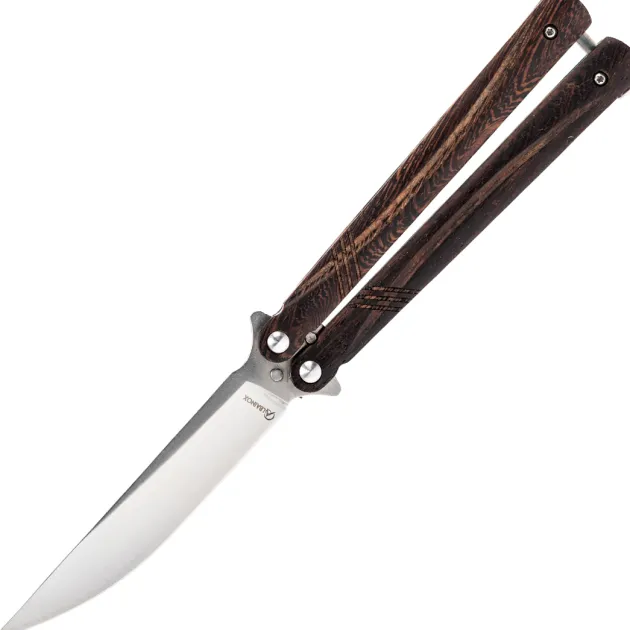 02254 - Albainox Couteau papillon manche bois