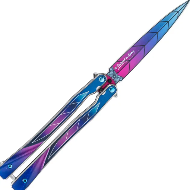 02148 - Albainox Papillon acier Rainbow