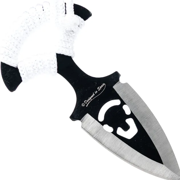 32452 - Albainox Push Dagger Skull Black