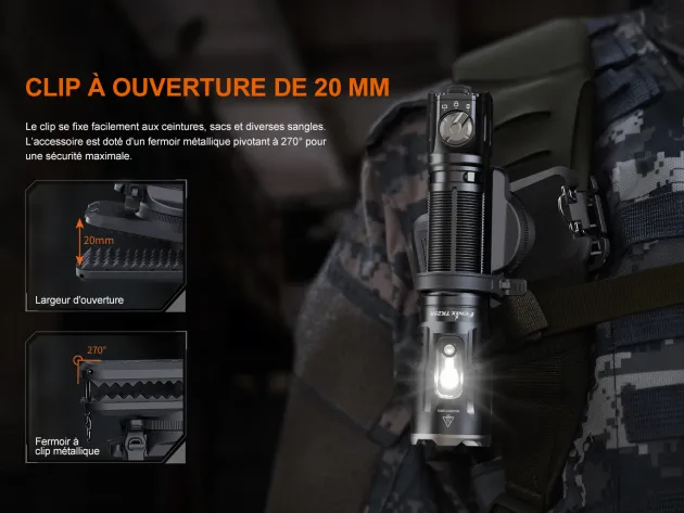 ALC-03 - FENIX ALC-03 Support avec pince de verrouillage Série PD TK LD