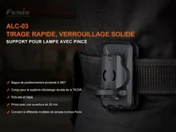 ALC-03 - FENIX ALC-03 Support avec pince de verrouillage Série PD TK LD