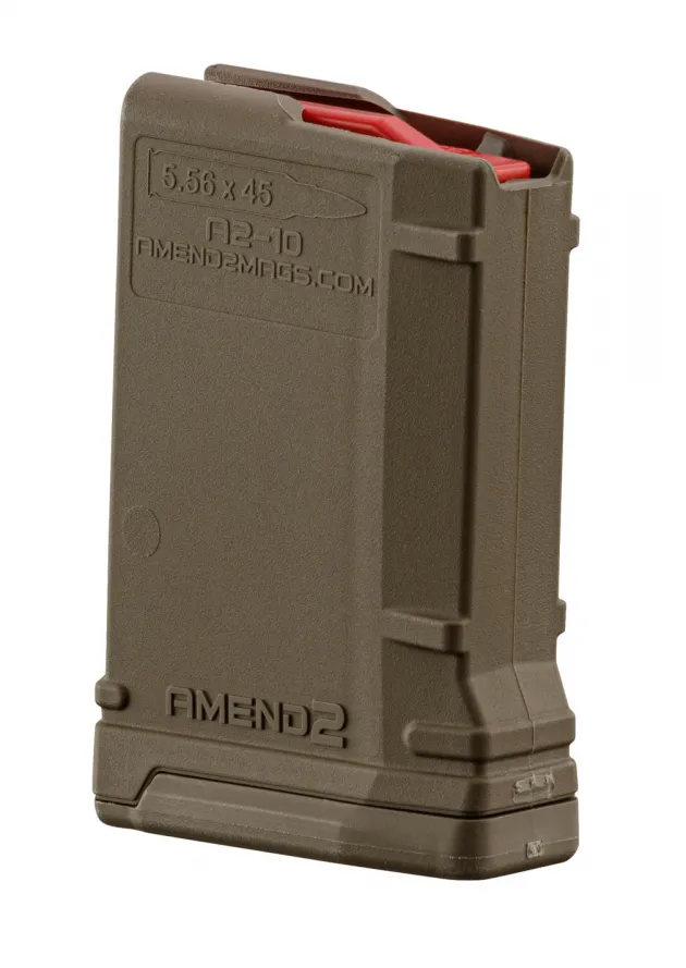 AMD122 - Chargeur AMEND2 10 coups 223 Rem pour AR15 Green ODG