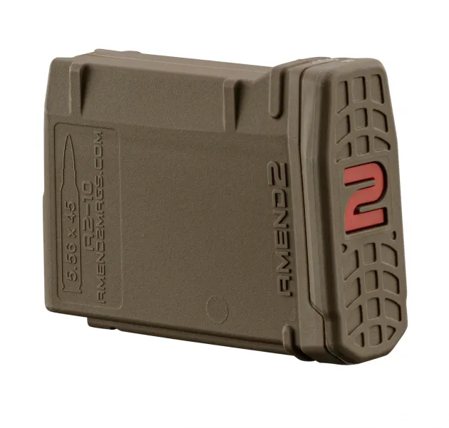 AMD122 - Chargeur AMEND2 10 coups 223 Rem pour AR15 Green ODG