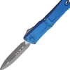1142-10APBL - Microtech Combat Troodon Gen 3 D/E Apo Blade Blue