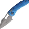 169-10APBL - Microtech Stitch S/E Apo Blue Aluminium
