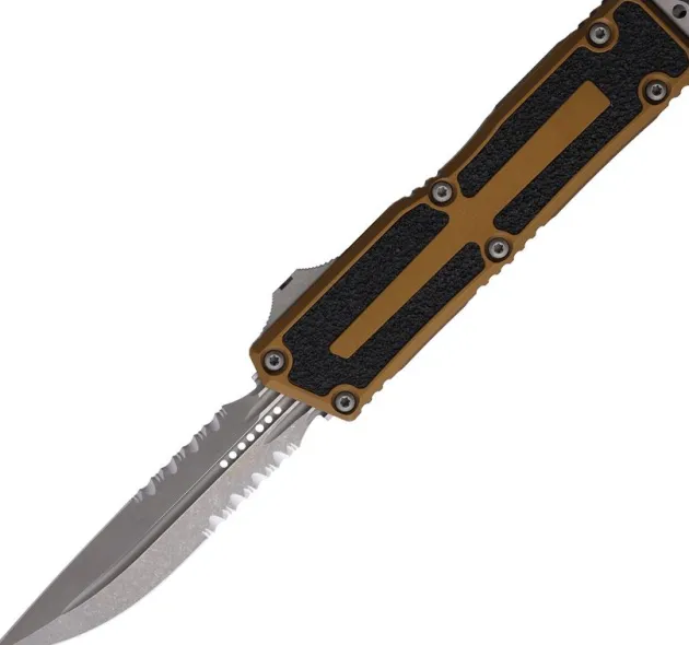 1180-11APTA - Microtech Scarab II Gen III DE-S Apo Tan PS