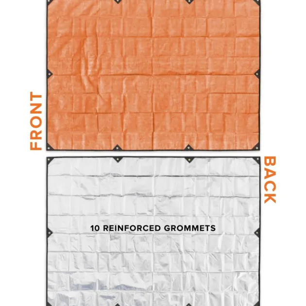 AR8512ORG - Arcturus Gear Bâche Réfléchissante XL Renforcée 2.6 x 3.7m ORANGE