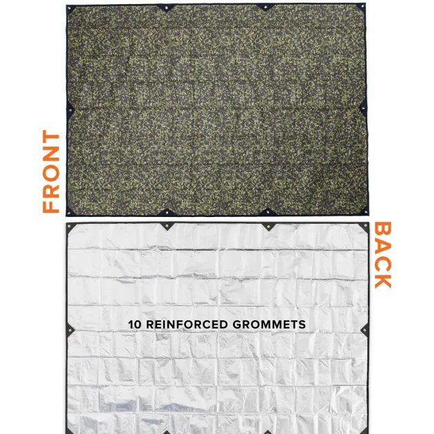 AR8512WCAM - Arcturus Gear Bâche Réfléchissante XL Renforcée 2.6 x 3.7m Woodland Camo