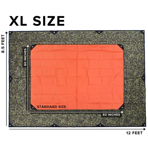 AR8512WCAM - Arcturus Gear Bâche Réfléchissante XL Renforcée 2.6 x 3.7m Woodland Camo