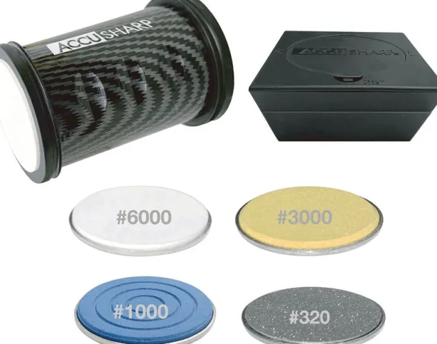 AS137C - ACCUSHARP Aiguiseur Roulant 4 Pierres #320-#6000