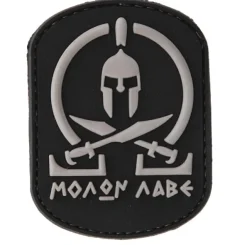 A68764 - Sport Attitude Patch PVC Molon Labe Noir