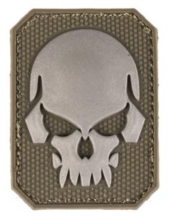 A60473 - SPORT ATTITUDE Patch Tête de Mort Crocs Vert