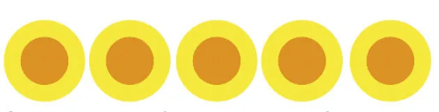 A50472 - Truglo Set de 5 fibres optique fluo bicolore 2,5mm