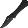 AUX004BLK - Auxiliary Manufacturing Pocket Bowie Crossbar Black Micarta
