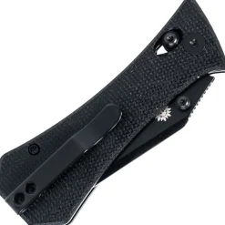 AUX005BLK - Auxiliary Manufacturing Coffin Tanto Crossbar Black Micarta