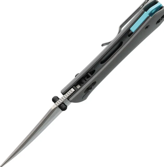 AUX004GRY - Auxiliary Manufacturing Pocket Bowie Crossbar Grey G10