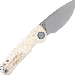 A2626 - Vosteed Porcupine 14C28N Ivory Drift Bamboo Micarta