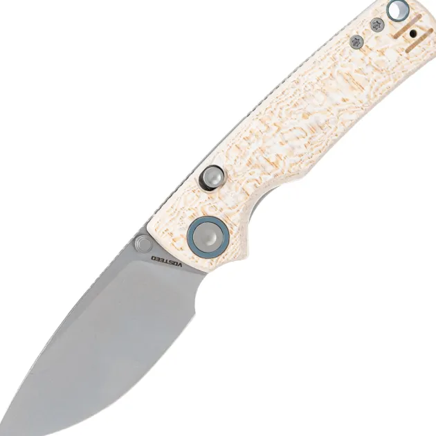 A2626 - Vosteed Porcupine 14C28N Ivory Drift Bamboo Micarta