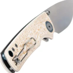 A2626 - Vosteed Porcupine 14C28N Ivory Drift Bamboo Micarta