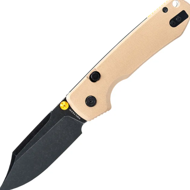 A2927 - Vosteed Raccoon 2.0 Top Linerlock Bowie Blade 14C28N Black Stonewash