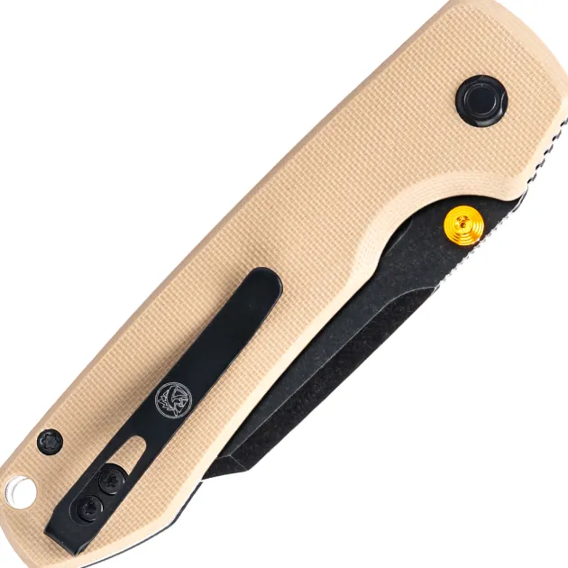 A2927 - Vosteed Raccoon 2.0 Top Linerlock Bowie Blade 14C28N Black Stonewash