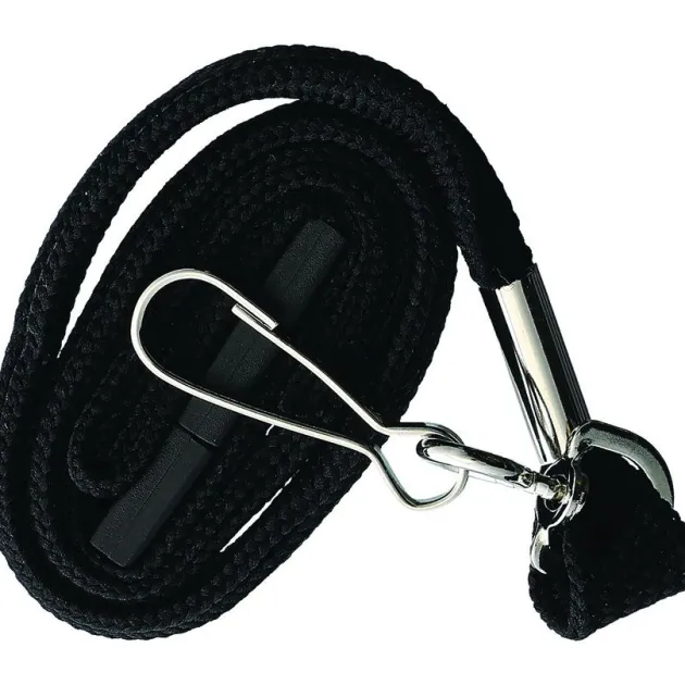AW6BK - WIND STORM Sifflet de Survie avec Dragonne NOIR