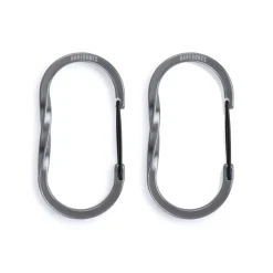 BARESTR-625 - Barebones Living Mousquetons Argenté Medium lot de 2 pièces