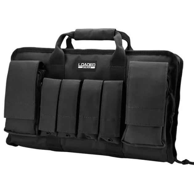 4012593 - Barska Loaded Gear RX-50 16in Dual Pistol Case-Black