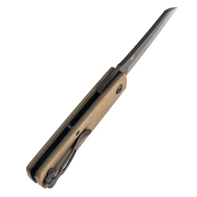 B2135A5 -Tenable Higonokami Gray D2 Light Sand G10