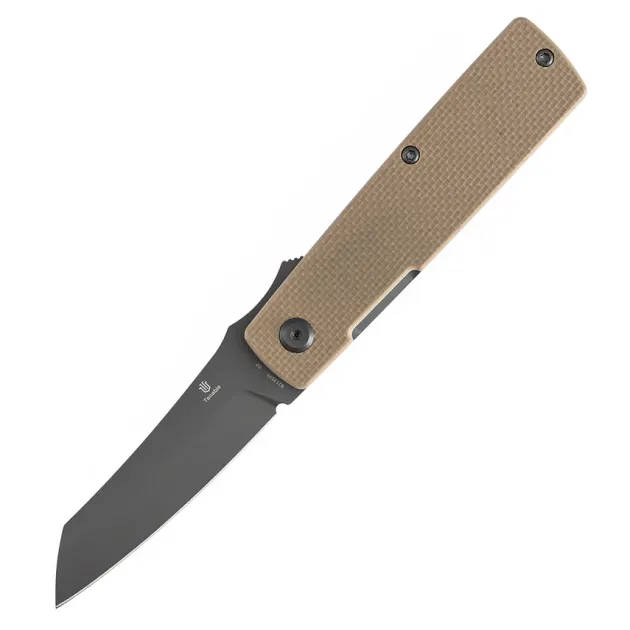 B2135A5 -Tenable Higonokami Gray D2 Light Sand G10