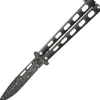 BC115D Bear & Son Butterfly Damascus Black