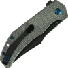B1089C4 - Tenable Orion Blackwash Nitro-V Green Micarta