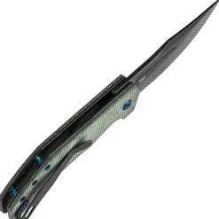B1089C4 - Tenable Orion Blackwash Nitro-V Green Micarta