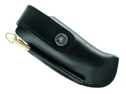 BEL 76312 ETUI MAX CAPDEBARTHES CHASSE CUIR NOIR 12CM + FUSIL