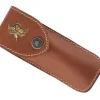 BEL46812 ETUI MAX CAPDEBARTHES RANDONNEUR CUIR FAUVE 12CM BECASSE