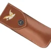 BEL45812 ETUI MAX CAPDEBARTHES RANDONNEUR CUIR FAUVE 12CM CANARD