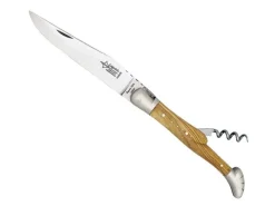 BEL3732 LAGUIOLE G.DAVID 2P OLIVIER MITRES INOX MAT 12CM