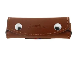 BEL10811 MAX CAPDEBARTHES ETUI SAUVETERRE CUIR FAUVE 11CM