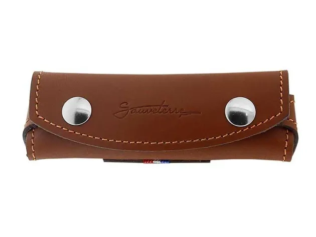 BEL10811 MAX CAPDEBARTHES ETUI SAUVETERRE CUIR FAUVE 11CM