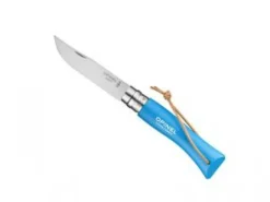 BEL92206 - OPINEL 7 VRI CYAN + LIEN BAROUDEUR
